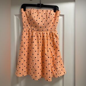 Forever 21 Peach Polka Dot Dress
